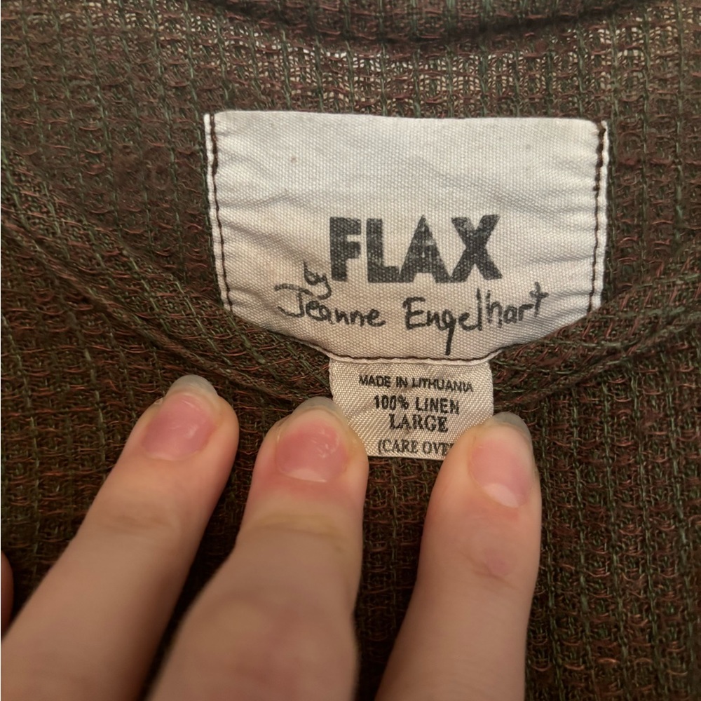 Vintage Flax by Jean Engelhart Brown Dress NWOT - Picture 4 of 6